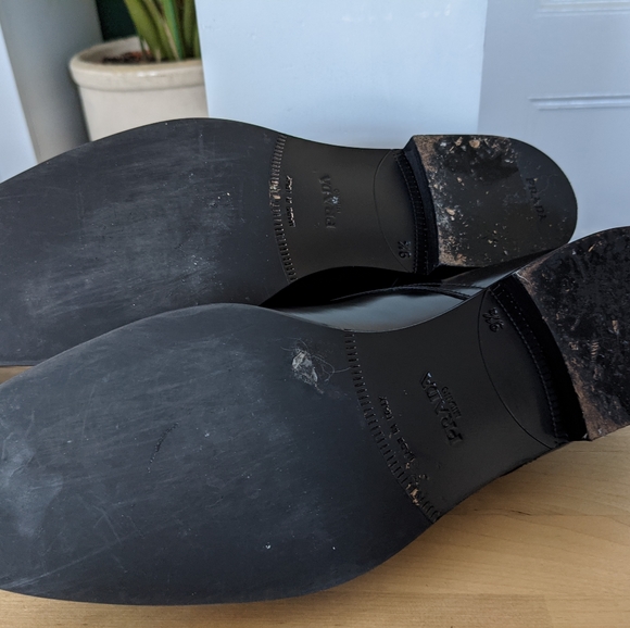 Prada Brushed leather derby shoes 9.5 - Picture 9 of 13